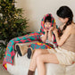 Stylish Flower Print Combed Cotton Towel - image 4