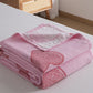 Lovely Heart Print Pure Cotton Gauze Quilt