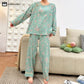 Plus-size Peony Cotton Pajama Set
