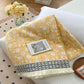 Retro Floral Cotton Gauze Tassel Quilt