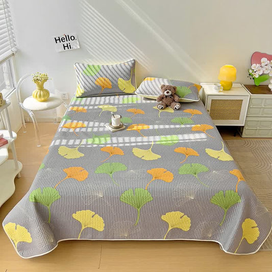 Pure Cotton Ginkgo Leaf Luxurious Soft Quilt