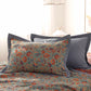 Retro Flower Pure Cotton Reversible Quilt - 2PCS Pillowcases - Green & Red - 19" × 31" - image 4