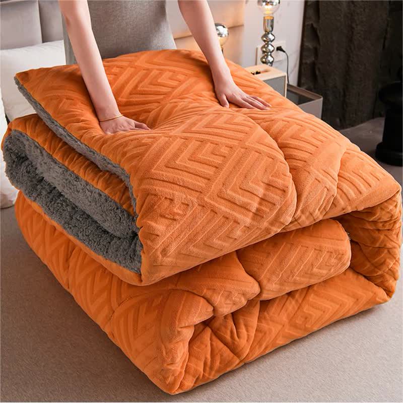 Thick Sherpa Winter Blanket with Quilt Core - image 3