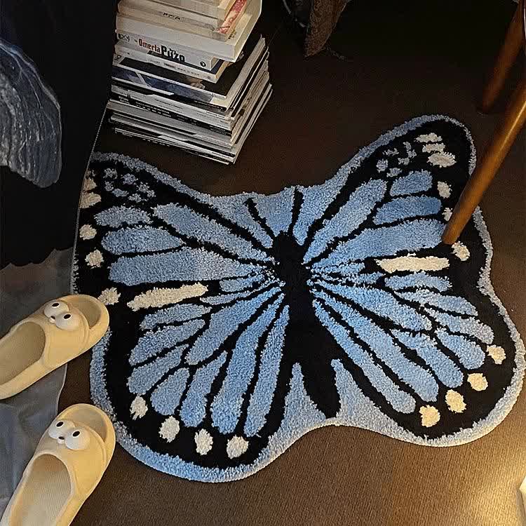 Elegant Butterfly Shape Water-absorbent Rug