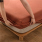 Solid Color Cotton Gauze Fitted Sheet