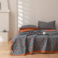 Pastoral Ginkgo Leaf Pattern Cotton Reversible Quilt