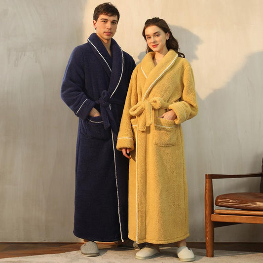 Ownkoti Comfy Fleece Pajama Long Bathrobe - image 1