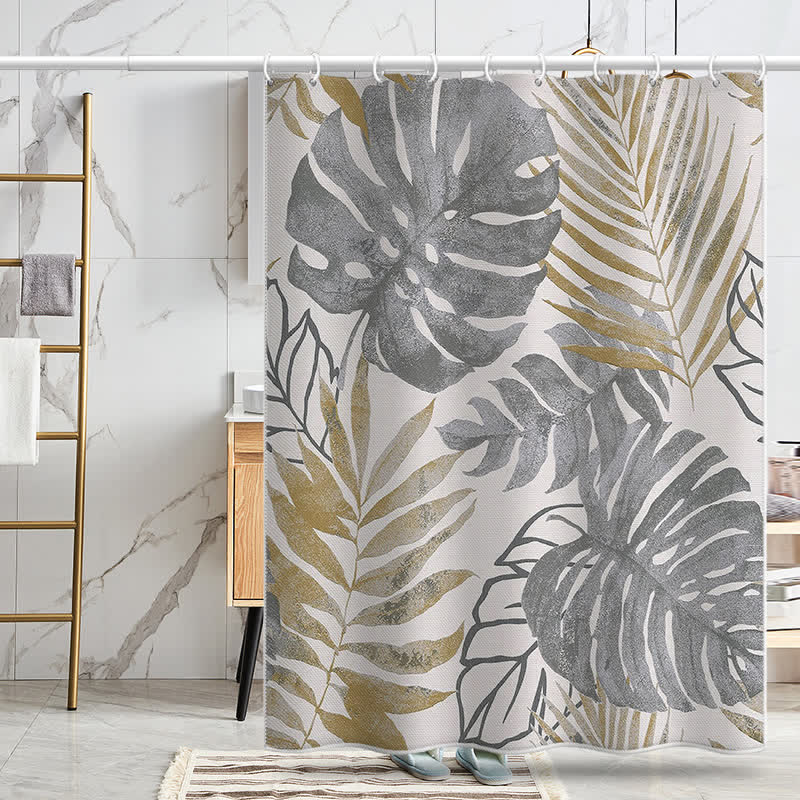 Pastoral Monstera Deliciosa Anti-mildew Shower Curtain