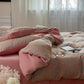 Double Layer Cotton Gauze Pastoral Bedding Set (4PCS)