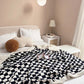 Ownkoti Checkerboard Fuffly Reversible Throw Blanket