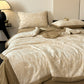 Three Layer Cotton Gauze Jacquard Floral Bedding