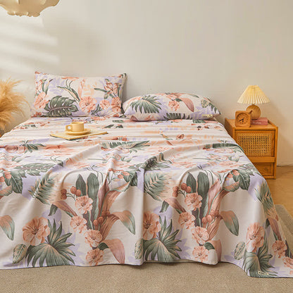 Breathable Rainforest Style Pure Cotton Coverlet