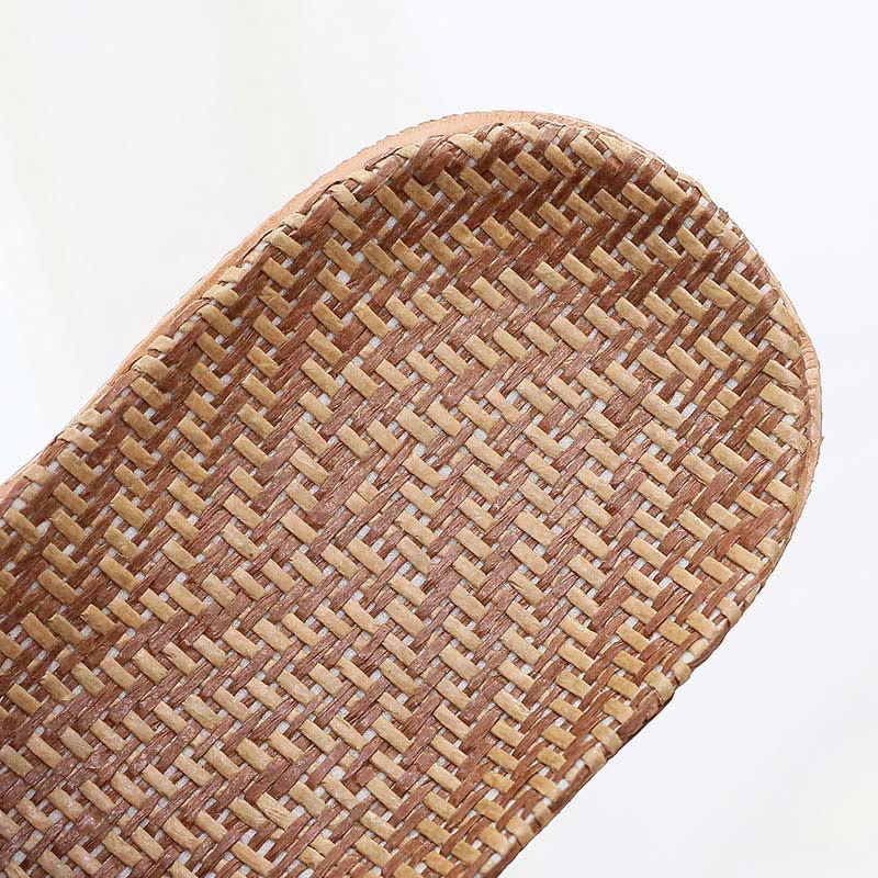 Modern Hollow-out Anti-slip Flax Slippers