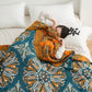 Flower Cotton Gauze Quilt Reversible Blanket - image 8