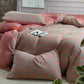 Double Layer Cotton Gauze Pastoral Bedding Set (4PCS)