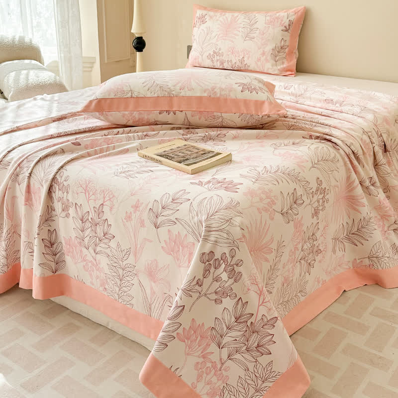 Pure Cotton Pastoral Style Luxurious Coverlet