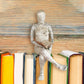 Reading Woman Thinker Statue Bookshelf Decoration - image 13