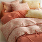 Floral Double Layer Cotton Gauze Bedding Set (4PCS)