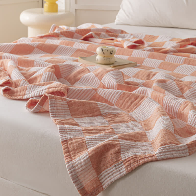 Modern Checkerboard Pure Cotton Breathable Quilt