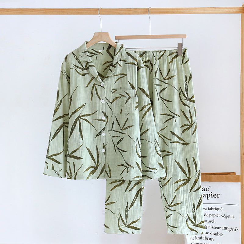 Rural Bamboo Cotton Gauze Pajama Set