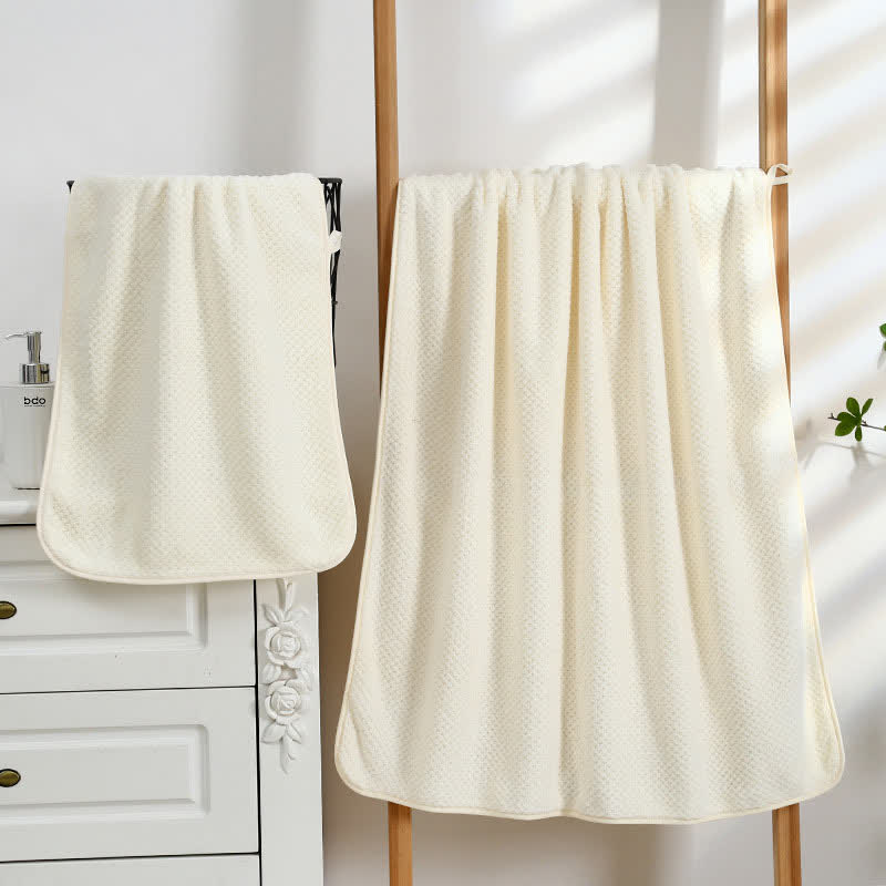 Solid Color Soft Breathable Bath Towel