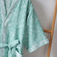 Elegant V-neck Cotton Gauze Summer Bathrobe