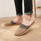 Modern Hollow-out Anti-slip Flax Slippers