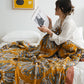 Flower Cotton Gauze Quilt Reversible Blanket - image 4