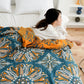 Flower Cotton Gauze Quilt Reversible Blanket - image 13