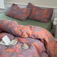 Pastoral Lotus Cotton Gauze Bedding Set (4PCS)