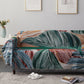 Colorful Tropical Leaf Tassel Sofa Protector