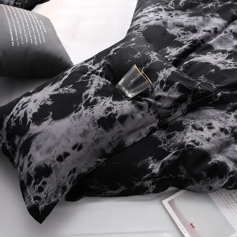 Modern Marble Pattern Comfy Bedding Set (3PCS)