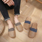 Modern Hollow-out Anti-slip Flax Slippers