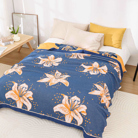 Pastoral Lily Lightweight Soft Quilt