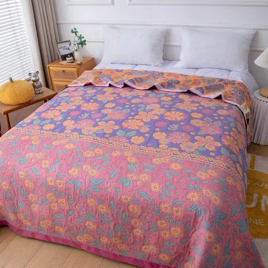 Cotton Pastoral Summer Soft Lightweight Quilt