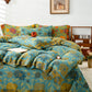 Retro Flower Leaf Cotton Bedding Sets(4PCS) - image 5
