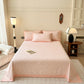 Pure Cotton Elegant Rose Soft Coverlet