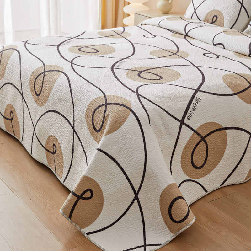 Abstract Geometric Pure Cotton Quilted Bedding