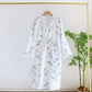 Pure Cotton Bamboo Print Comfy Bathrobe