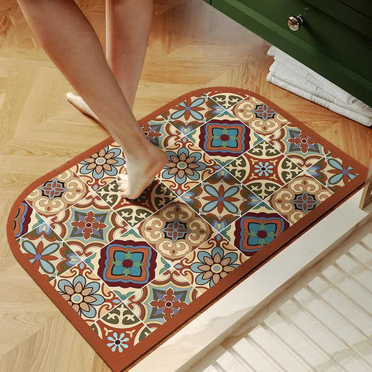 Vintage Charm Quick-dry Bath Mat