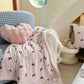 Girly Bow-knit Sherpa Throw Blanket