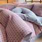 Houndstooth Double Gauze Cotton Bedding Set (4PCS)