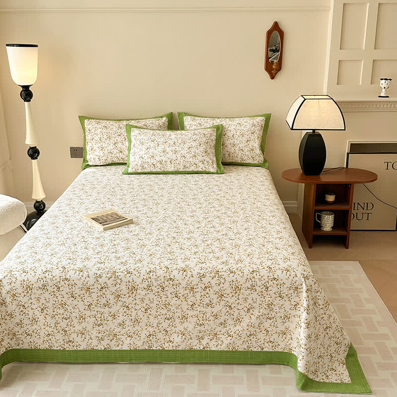 Pure Cotton Elegant Floral Breathable Coverlet