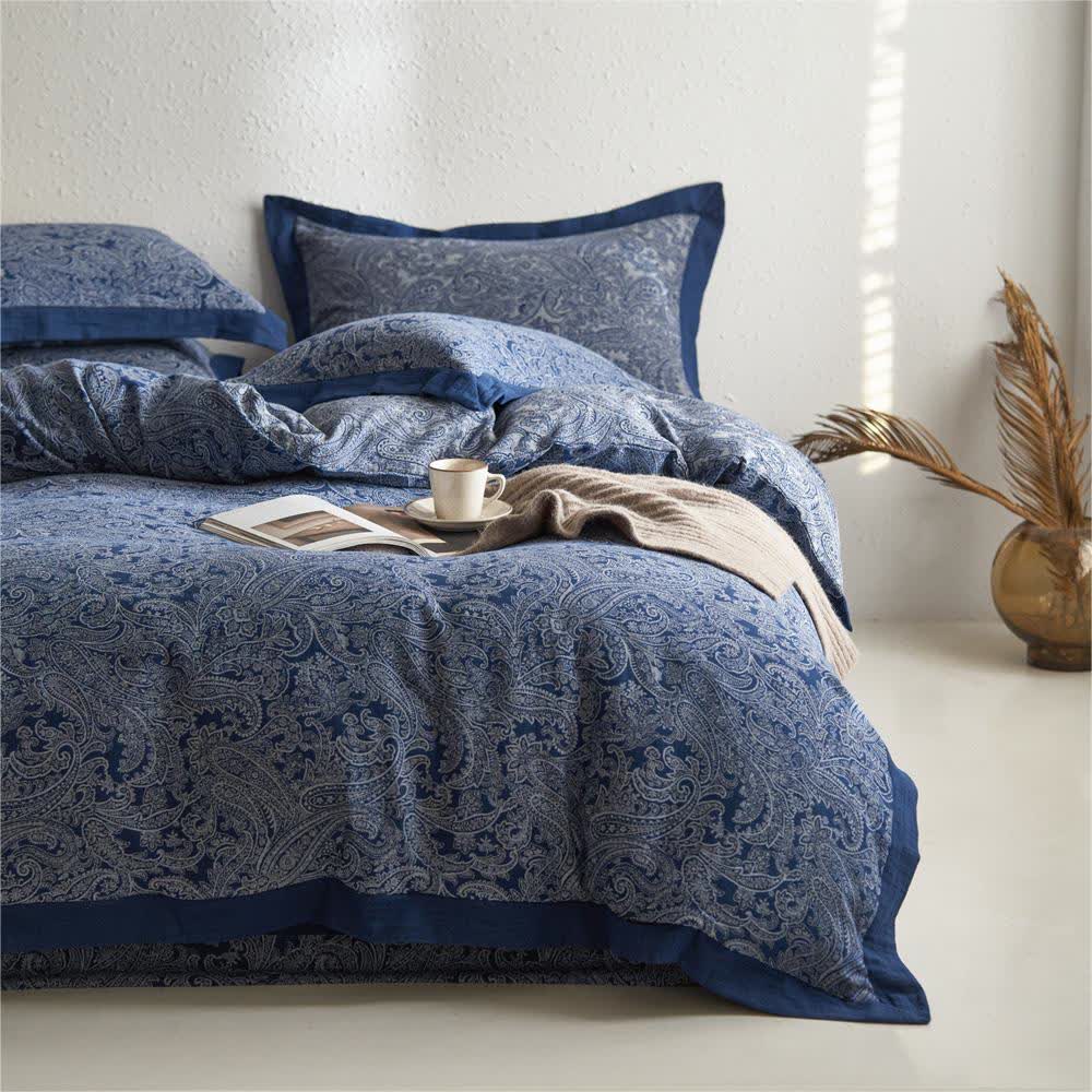 Jacquard Cotton Gauze Vintage Bedding Set (4PCS)