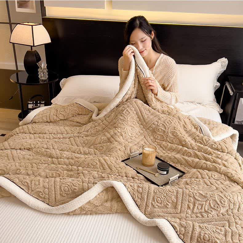 Double-sided Comfy Fluffy Fleece Blanket