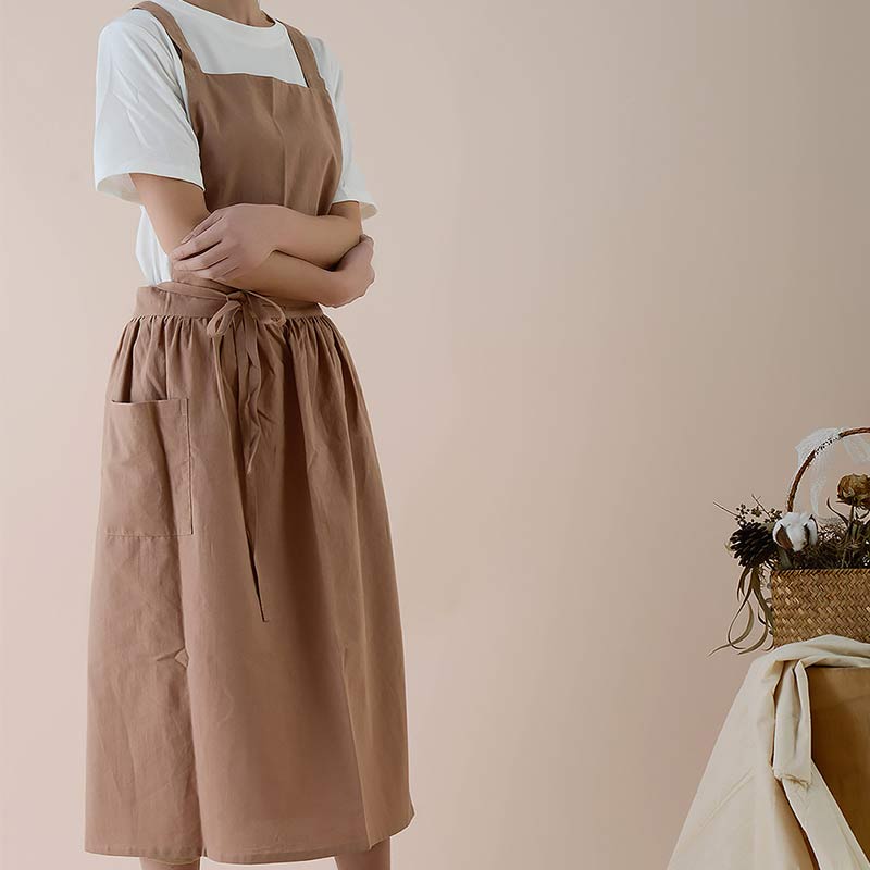 Ownkoti Cotton Apron Waterproof Apron With Pockets - image 15