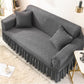 Simple Style Ruffled Elastic Sofa Cover