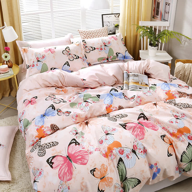 Rural Elegant Butterfly Soft Bedding