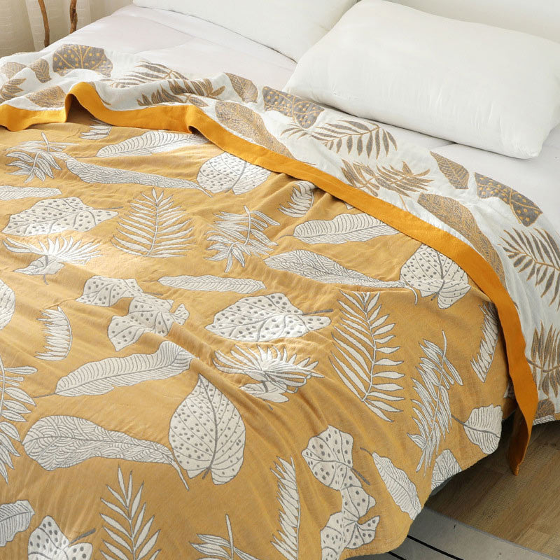 Pattern Gauze Reversible Quilt Breathable Throw - image 4