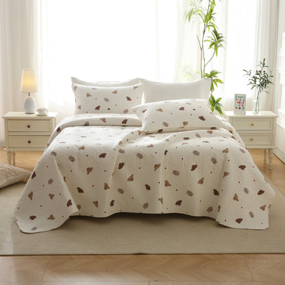 Quilted Cute Dog Pure Cotton Bedding